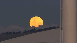 Full Moon Rising over #Christchurch, New Zealand #fullmoon