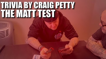 Trivia by Craig Petty | The Matt Test - Live Performance & Review