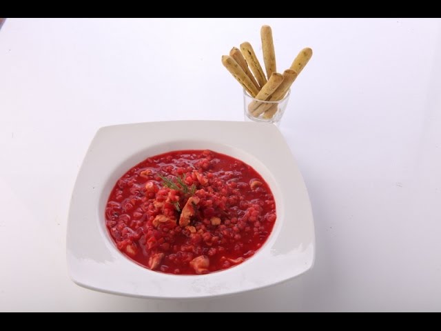 Beet and Barley Broth with Chicken | Vahchef - VahRehVah