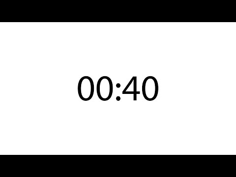 Professional 40 second timer