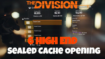 The Division - 6 High End Sealed Cache Opening