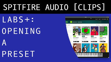 Spitfire LABS: Loading a Preset