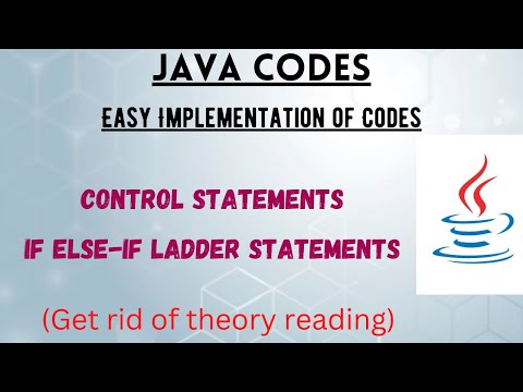If Else-if Ladder Statements | Java Program