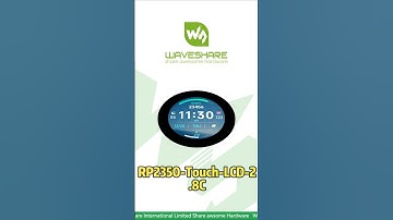 Raspberry Pi RP2350 Round LCD Touch,2.8" Round 480×480 IPS Display,Onboard Touch, Sensor & Battery