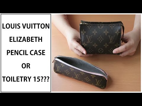 LOUIS VUITTON ELIZABETH PENCIL CASE VS TOILETRY 15