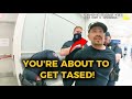 Most Disrespectful Man TESTS THE WRONG POLICE at Airport!