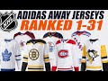 NHL Adidas Away Jerseys Ranked 1-31!