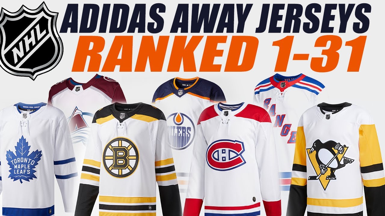 NHL Adidas Away Jerseys Ranked 1-31! - YouTube