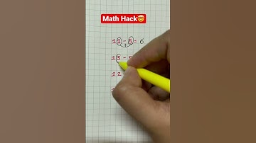 Math Hack #tutor #math #mathtrick #learning #shorts #youtube #youtubeshorts #shorttrick