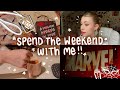 Vlog spend the weekend with me  grwm work night routines  going to the movies w friends