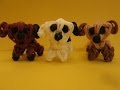 Rainbow Loom Mixed Breed Puppy and Dog Charm. 3-D Easy