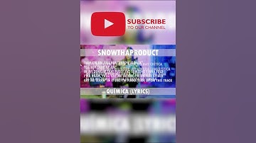 Thumbnail of Snow Tha Product - Química Lyrical Video | YouTube Shorts