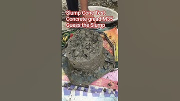 Slump Cone Test Of Concrete gread M35 How to Slump Cone Test