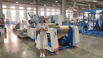Ounuo B220 square bottom paper bag making machine without handle online food bag McDonald’s bag