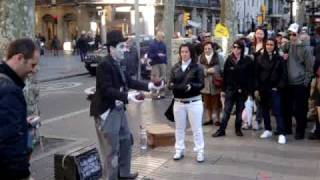 Charlie Chaplin alle Ramblas Barcellona