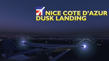 X Plane 11 : Airfoillabs Cessna 172 : LFMN Nice Cote D