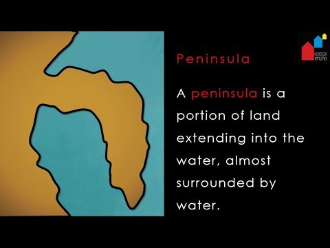 Montessori Geography - Land and Water Forms (with sound and definitions)