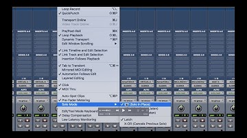 Pro Tools Solo Modes and Solo Safe
