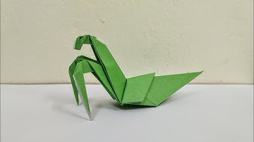 How to make Mantis paper - Origami Mantis Easy - Origami Tutorial