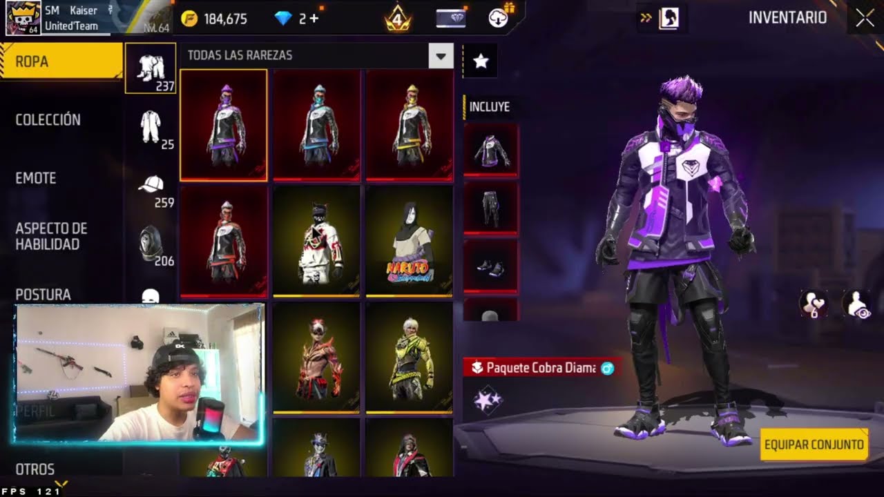 Compre una cuenta de Free Fire abandonada y esta super chetada !!!