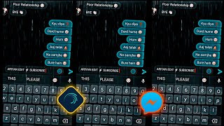 Kyu diya dard hume 🤢 | New Messenger Chat Lyrics xml file | Alight motion presets #xml #chat screenshot 5