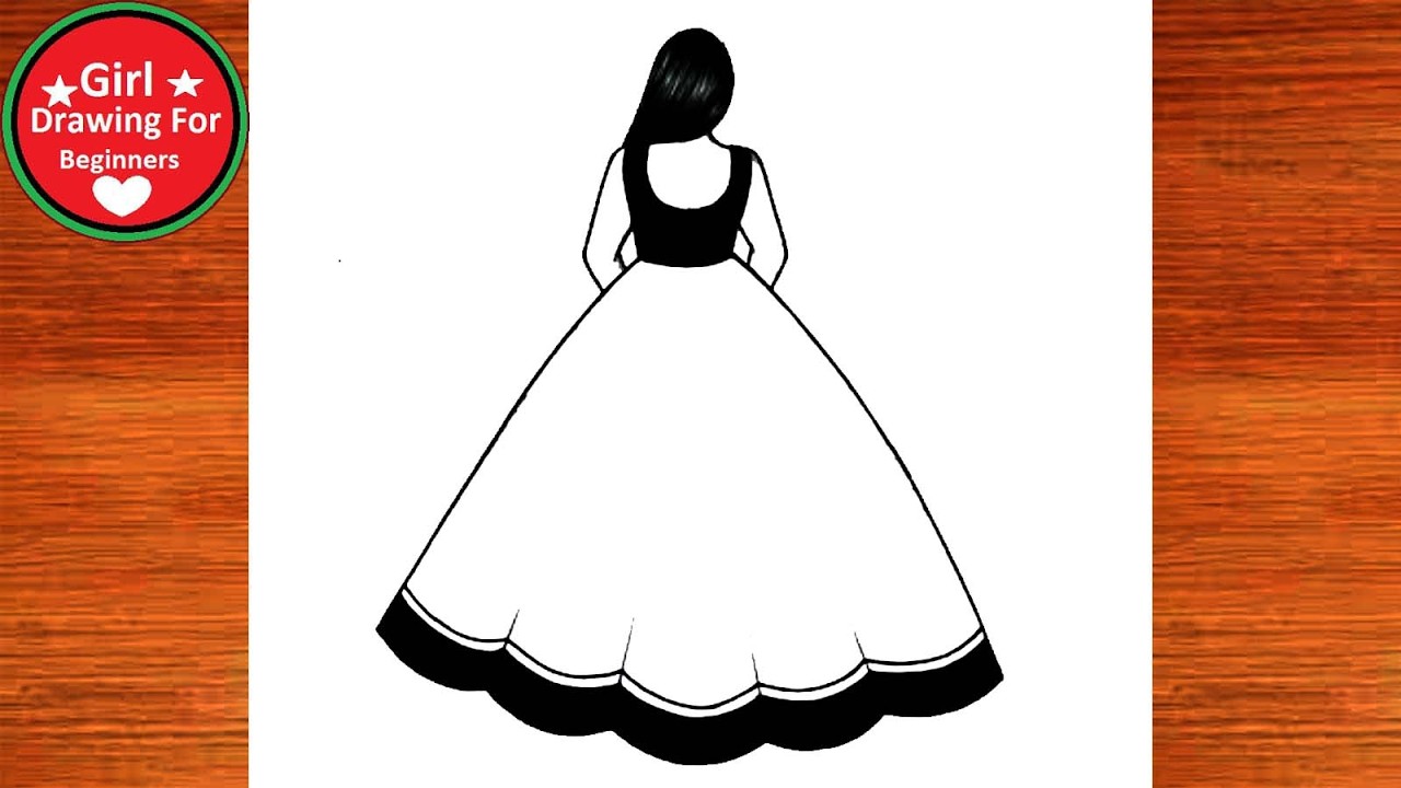 Girl Drawing For Beginners / How To Draw a Girl Easy For Kids Step by ...