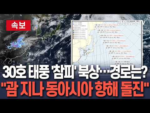 [🔴속보] 가을 태풍 올라온다…30호  '참피' <strong>동아시아</strong> 북상중ㅣ'강도 4' 세력 급팽창…예상 경로는? / 연합뉴스TV(YonhapnewsTV)