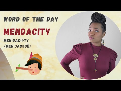Mendacity Definition:  Word of the Day with an Author | Relationship Series