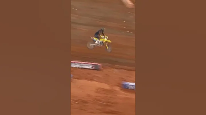 Derek Drake crossing the  first in the Last Chance...