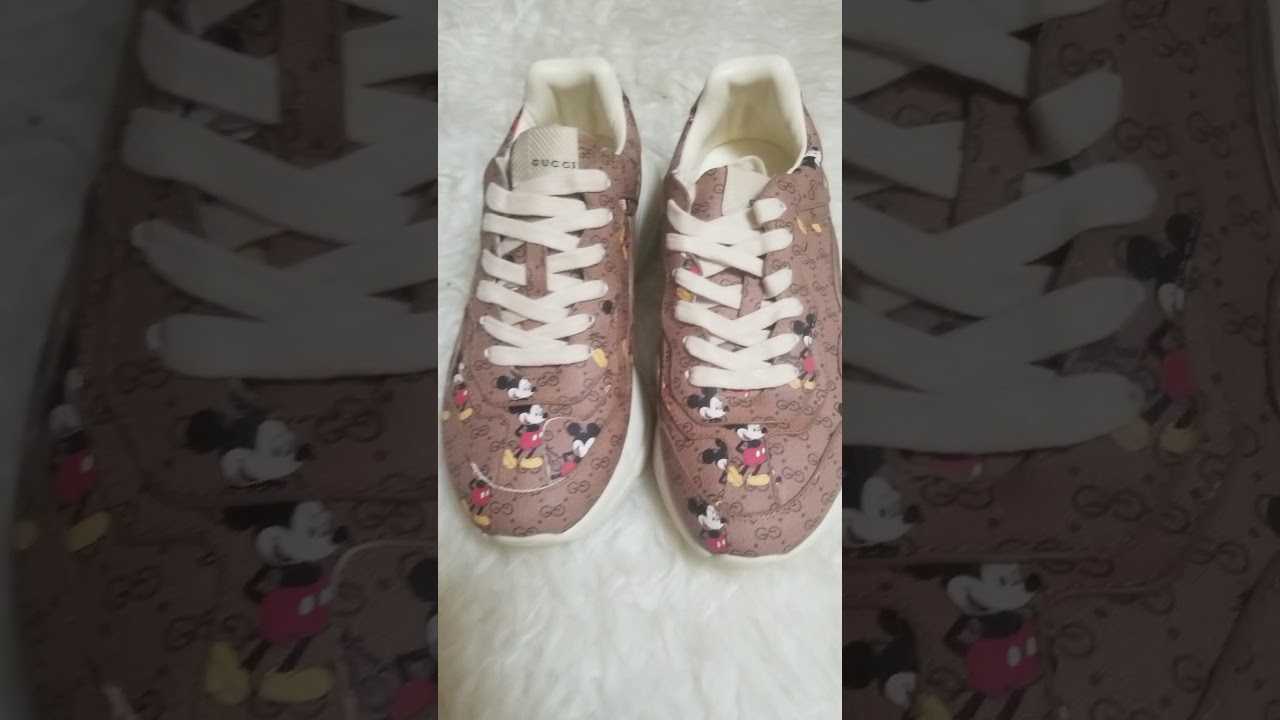 Review Shoes  sepatu Gucci Mickey  Mouse  YouTube