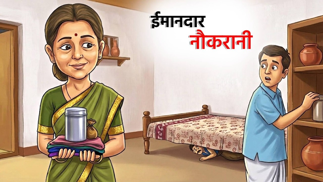 गरीब ईमानदार नौकरानी | Garib Imaandaar Naukarani | Hindi Kahani | Moral Story | Toon Hindi Tales
