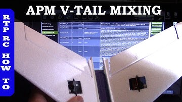 Ardupilot V-Tail Mixing Setup in APM Mission Planner, XUAV Mini Talon VTail Plane Part 8