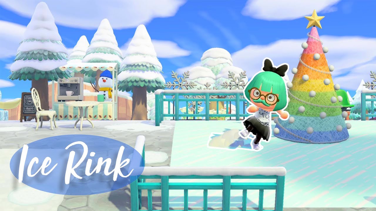 Winter Ice Skating Rink Speed Build | Animal Crossing New Horizons - YouTube