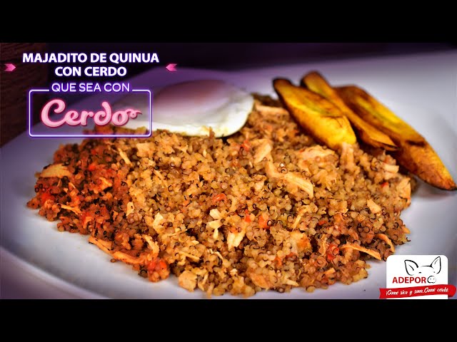 Majadito de quinua con carne de cerdo