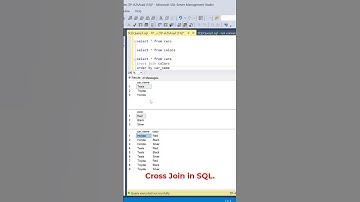 #SQL Cross Join Easy Explanation. #datascience #programming #coding #sqltutorial