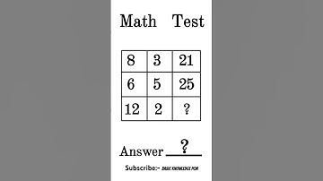 "IQ Level Math Question |Challenging Math Number Series Puzzle: #logicalpuzzle #trending #ytshorts