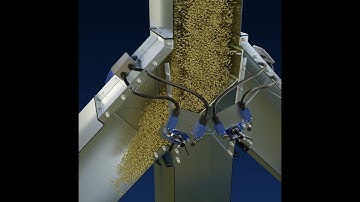 Assembly animation (3 way diverter flap valve) [Old] _ Анимация сборки (3-х сторонний клапан)