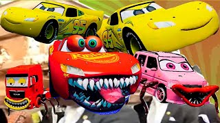 Epic Escape From The Lightning McQueen Boxy Boo & Giant Spider McQueen  - Coffin Dance Song (COVER)