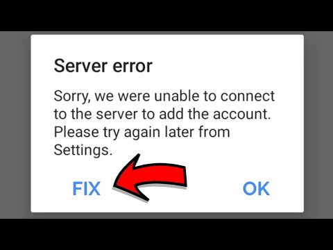 How to Fix Sorry we were unable to connect to the server to add the account Please try again later