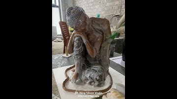 Hỗ trợ cách làm khuôn silicon lột 2 mảnh vỏ, khuôn silicon đúc composit, khuôn đúc tượng phật #khuôn