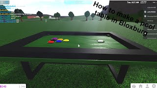 Roblox Bloxburg Tutorial How To Build A Pool Table In Bloxburg Youtube - how to make a pool in roblox bloxburg
