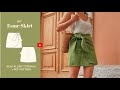 DIY Esme Wrap Front Tie Skirt Trousers - tintofmintPATTERNS
