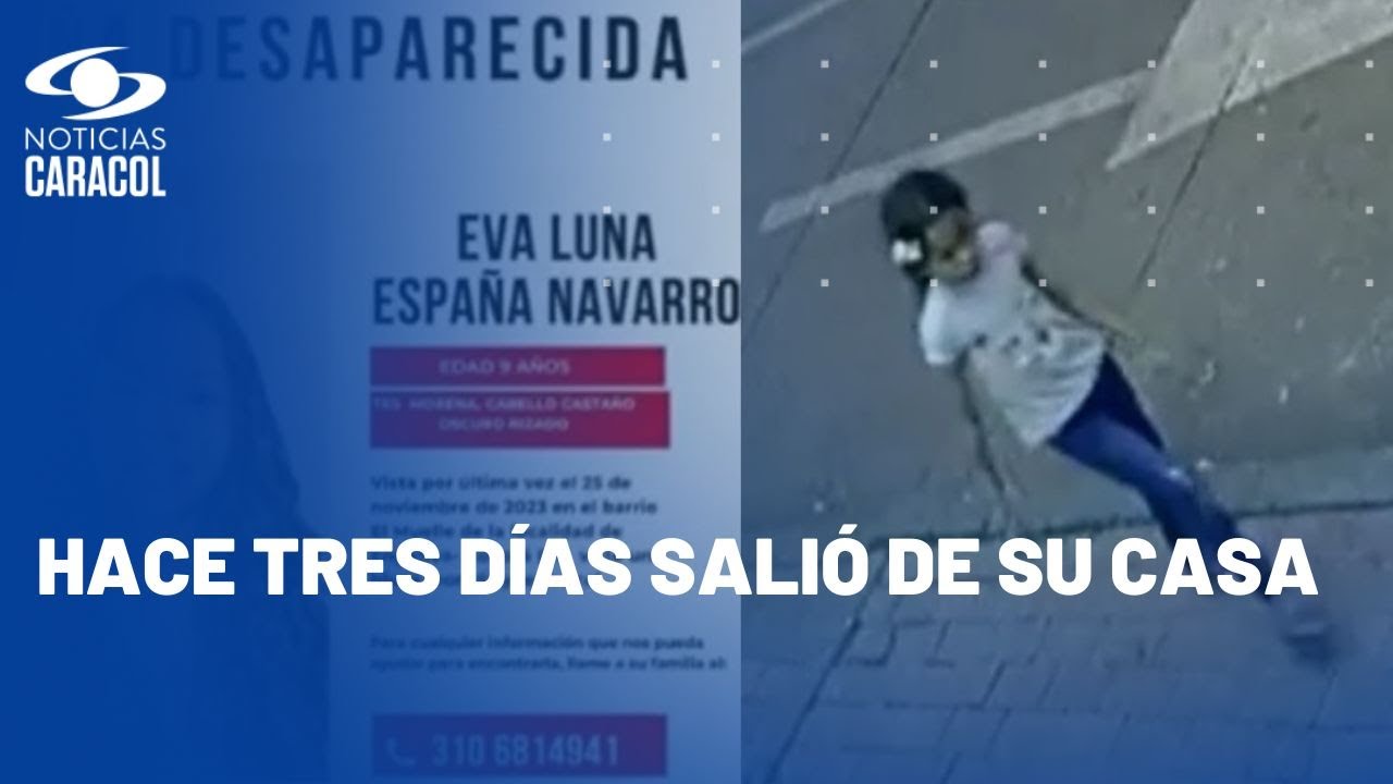 Buscan en Bogotá a niña de 9 años que salió de su casa sola y no ha