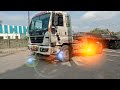 Tata andhra lorry truck bihar to gujarat road processing