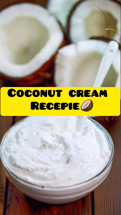 Homemade coconut cream for coffee creamer