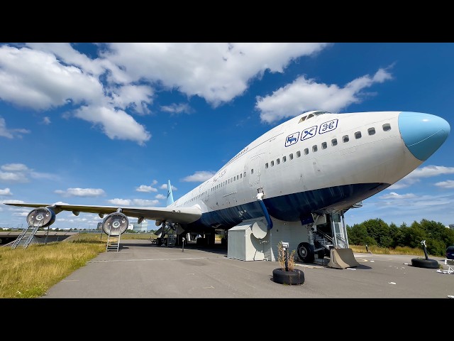 The Closed Jumbo Stay Hotel ✈️ | Walking Around a Boeing 747 at Stockholm Airport