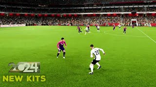 England VS Germany ● 2024 -🔥 THE MOST REALISTIC GAMEPLAY #football #fc24 #efootball2024 #fifa