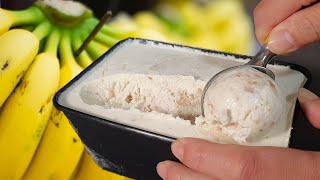 BANANA ICE CREAM / Simple & Easy 3 Ingredients Ice Cream Recipe