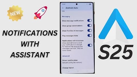 🔕Galaxy S25/S25+/Ultra: How to Enable/Disable Notifications With Assistant In Android Auto