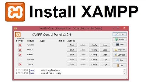 How to install and use XAMPP 8.0.3
